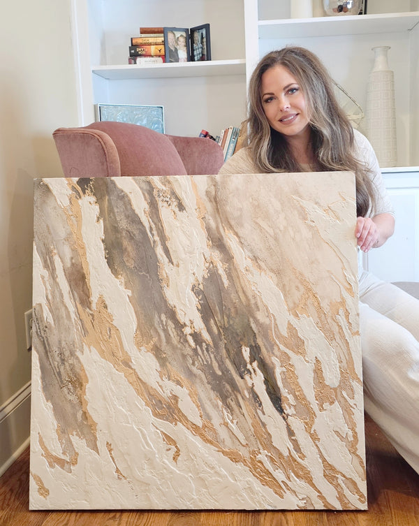 "Sandstone Flow" Original Textured Artwork