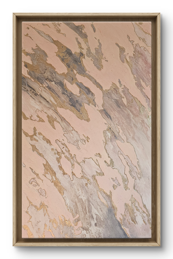 "Blush Limestone" Original Textured Art