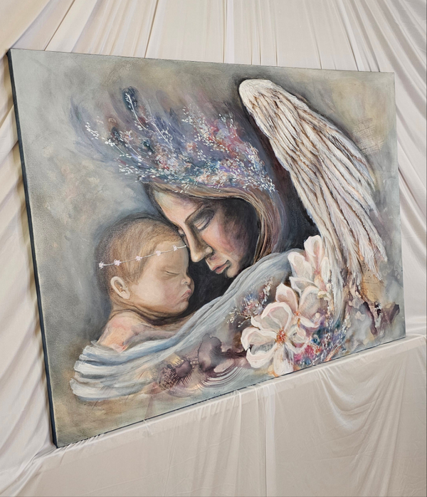 "My Mother My Angel" Original Oil Painting