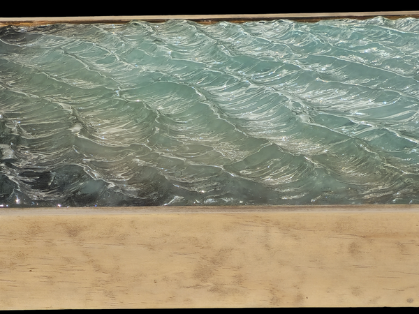 "Sand Ripples" Original Resin Wave Sculpture