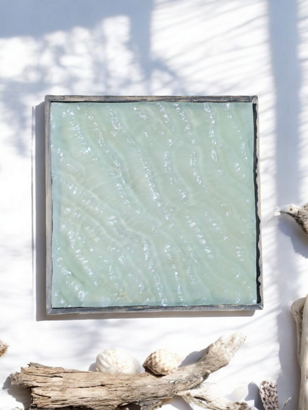 "Iceland Waters" Original Resin Wave Sculpture