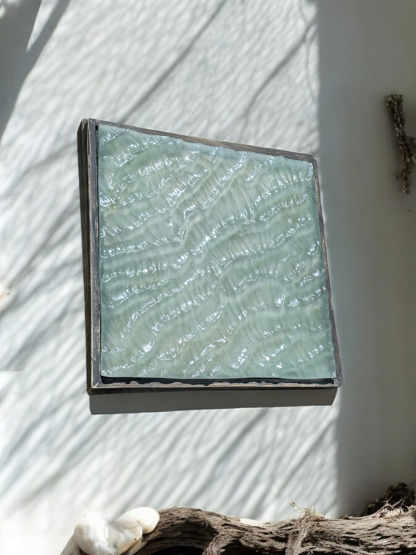 "Iceland Waters" Original Resin Wave Sculpture