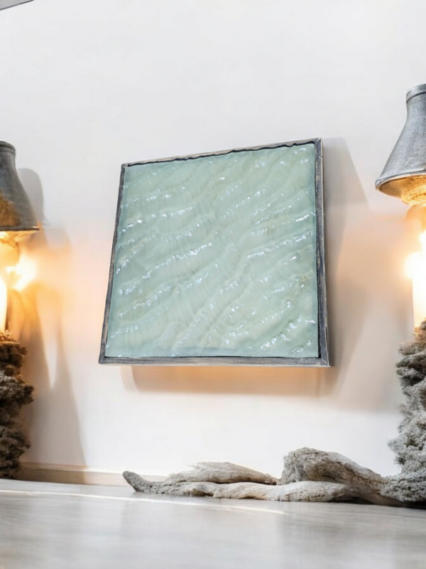 "Iceland Waters" Original Resin Wave Sculpture