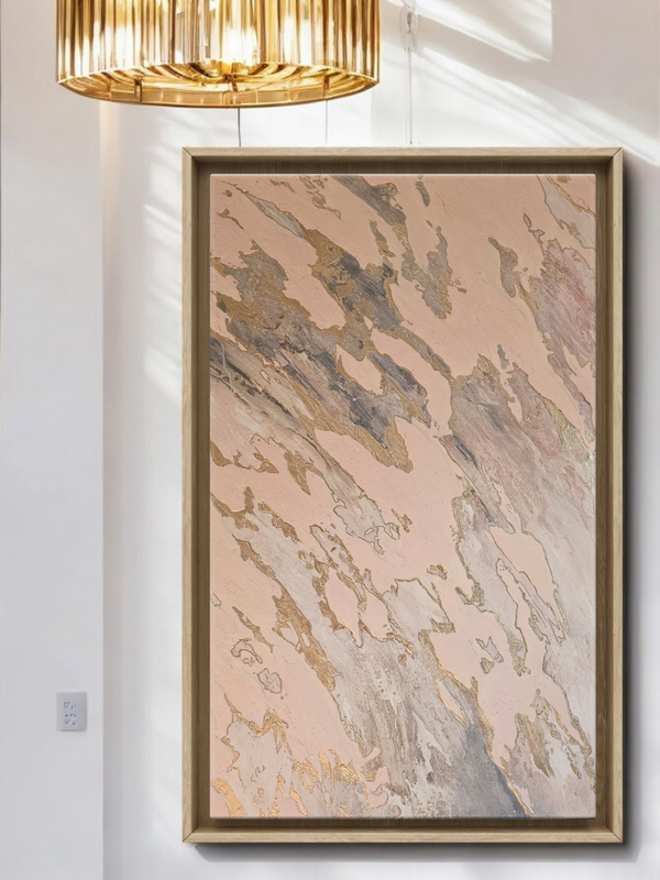 "Blush Limestone" Original Textured Art