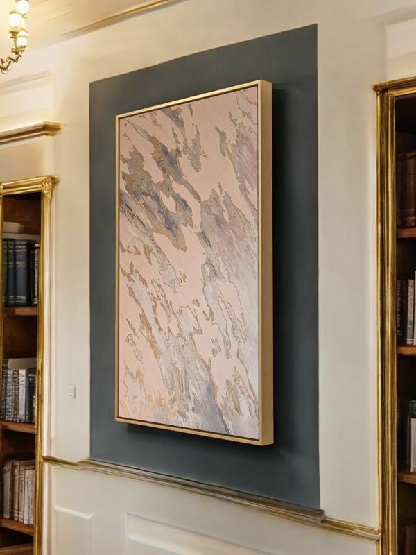 "Blush Limestone" Original Textured Art