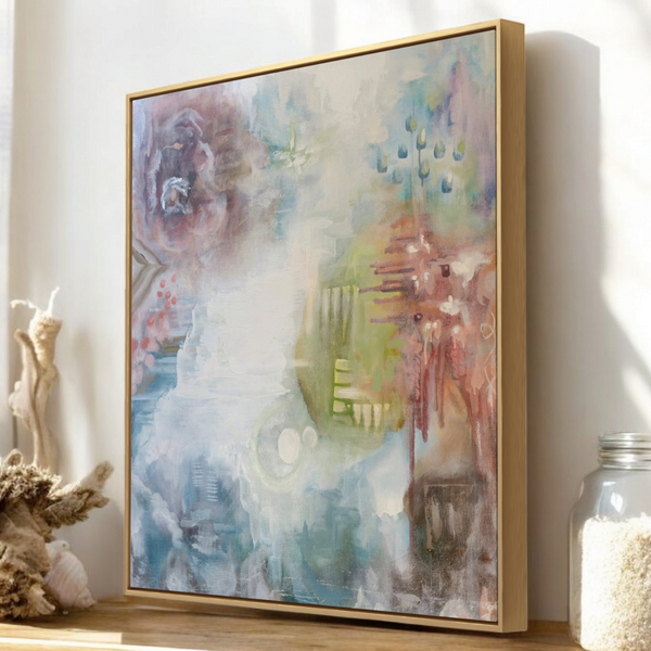 "Blush Horizon" Original Oil Painting