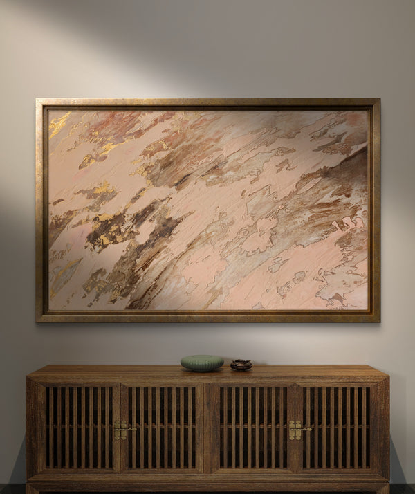 "Blush Limestone" Original Textured Art