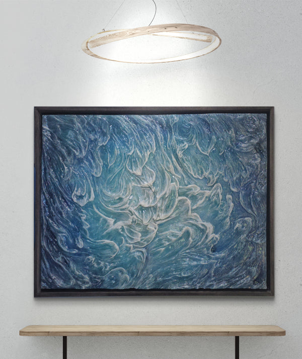 "Ceaseless Surf" Original Resin Wave Art