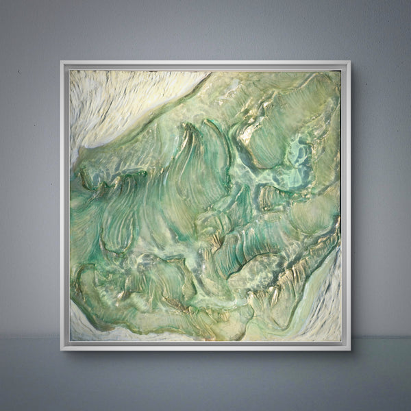 "White sands" Original Resin Wave Sculpture