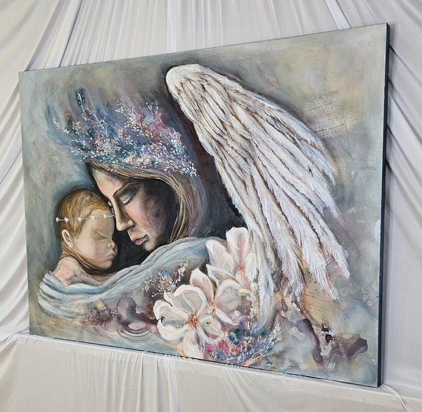 "My Mother My Angel" Original Oil Painting