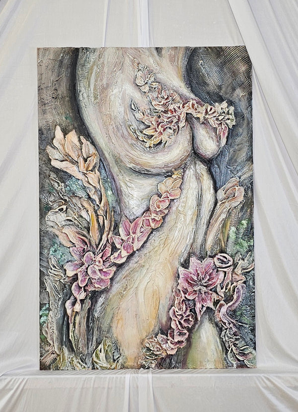 "The Divine Feminine" Original Textured Art