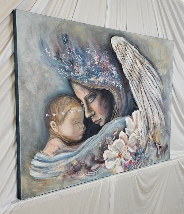 "My Mother My Angel" Original Oil Painting