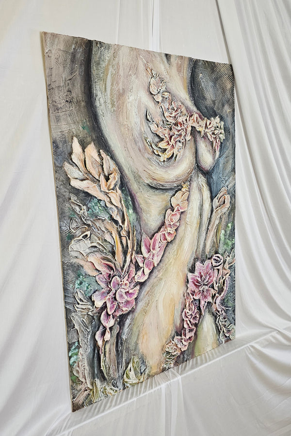 "The Divine Feminine" Original Textured Art