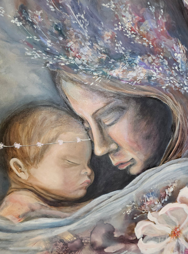 "My Mother My Angel" Original Oil Painting
