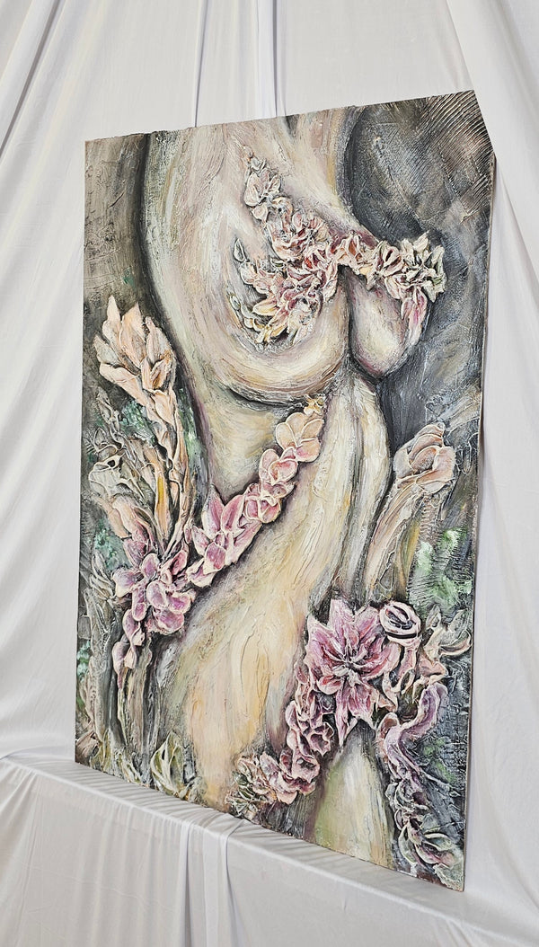 "The Divine Feminine" Original Textured Art