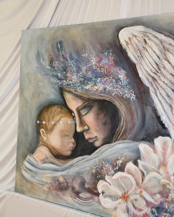 "My Mother My Angel" Original Oil Painting