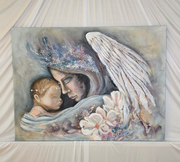 "My Mother My Angel" Original Oil Painting