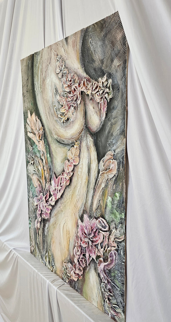 "The Divine Feminine" Original Textured Art