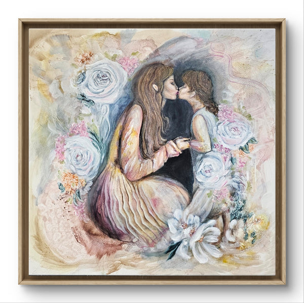 "A Mother's Love" Original Oil Painting