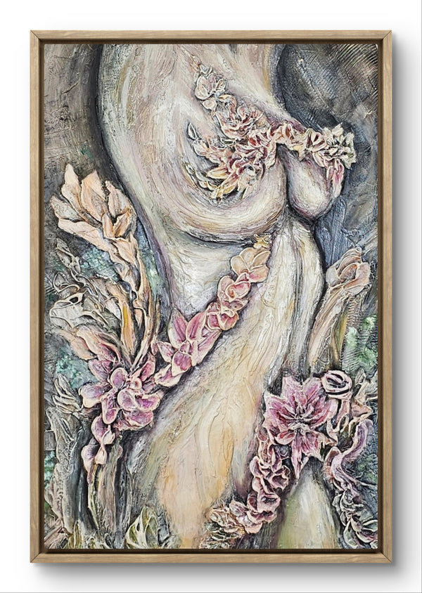 "The Divine Feminine" Original Textured Art