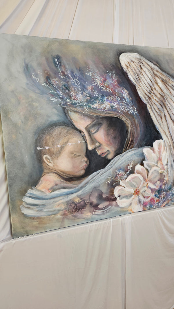 "My Mother My Angel" Original Oil Painting