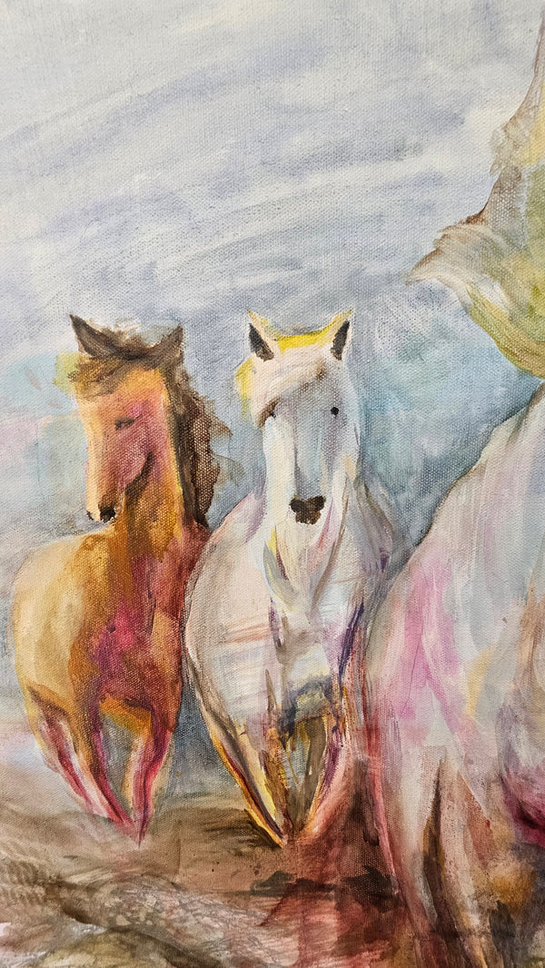 "Chasing Sky" Original Painting Mixed Media