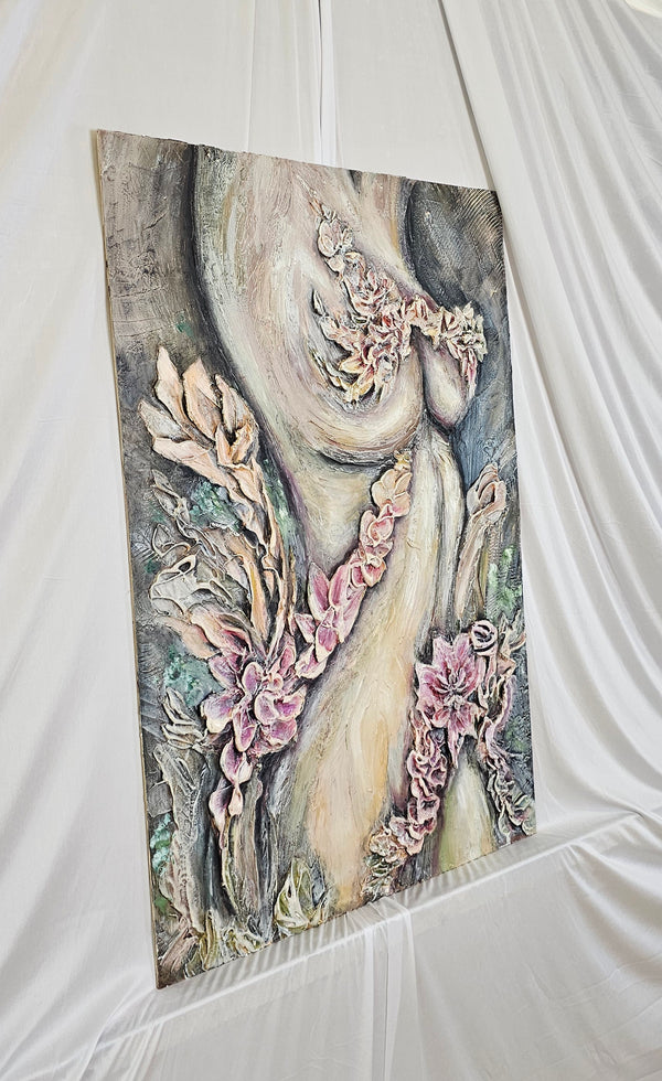 "The Divine Feminine" Original Textured Art