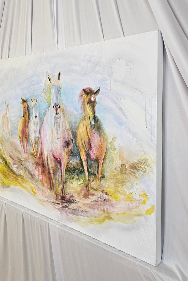 "Chasing Sky" Original Painting Mixed Media