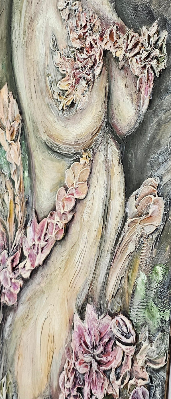 "The Divine Feminine" Original Textured Art