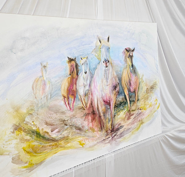 "Chasing Sky" Original Painting Mixed Media