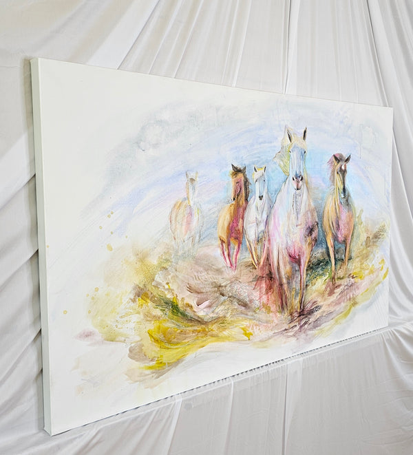 "Chasing Sky" Original Painting Mixed Media