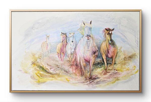 "Chasing Sky" Original Painting Mixed Media