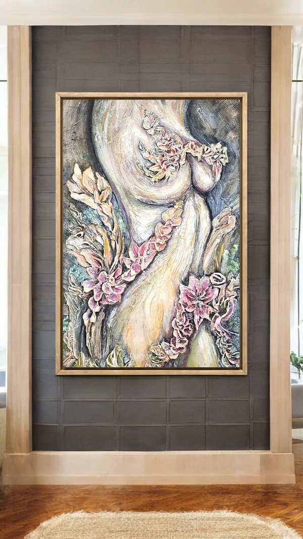 "The Divine Feminine" Original Textured Art